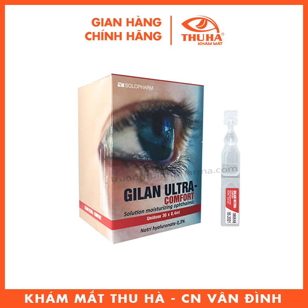 [Nhập RS0822 giảm 30k cho đơn 99k]Dung dịch nhỏ mắt Gilan Ultra Comfort 0.3% (Hộp 30x0.4ml)