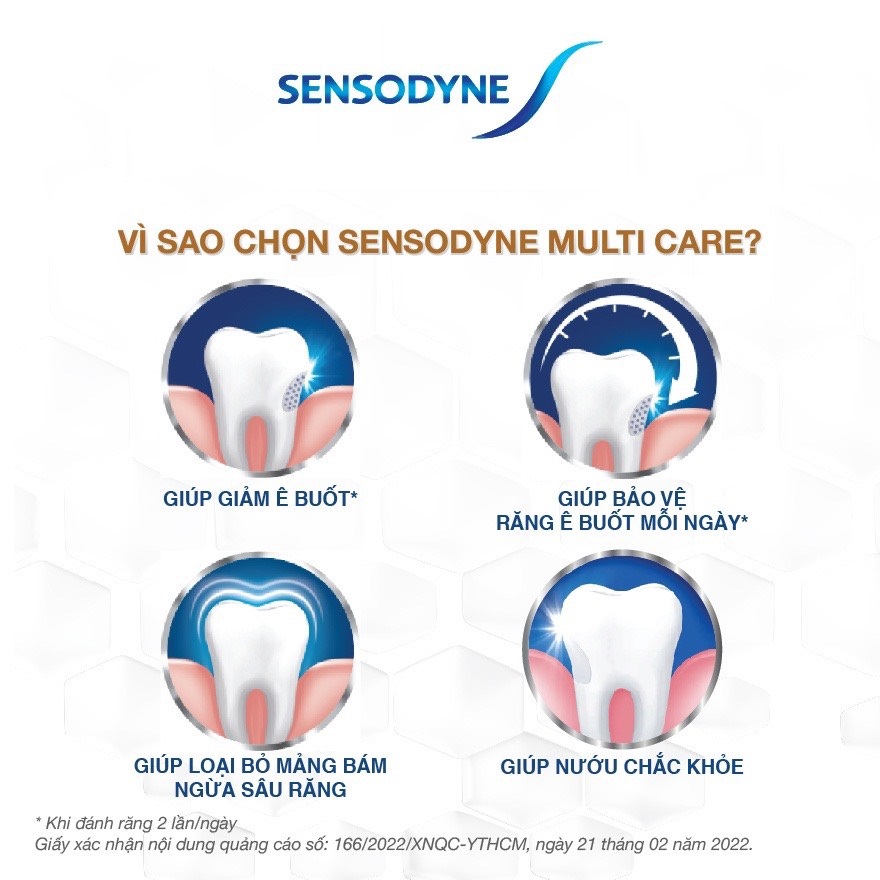 [HCM]Kem đánh răng Sensodyne Multi Care 100g