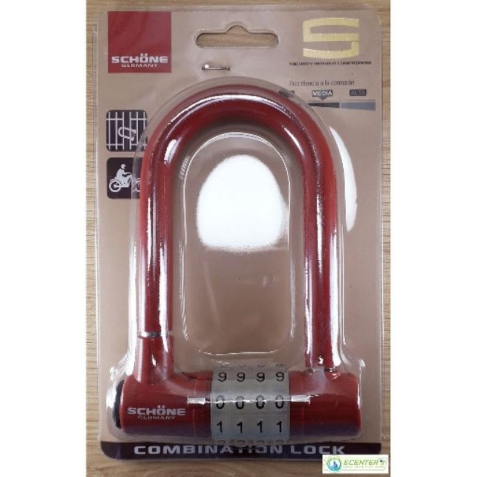Ổ KHÓA SỐ DẠ QUANG CÀNG DÀI SCHONE SC-802 ( ĐỎ )