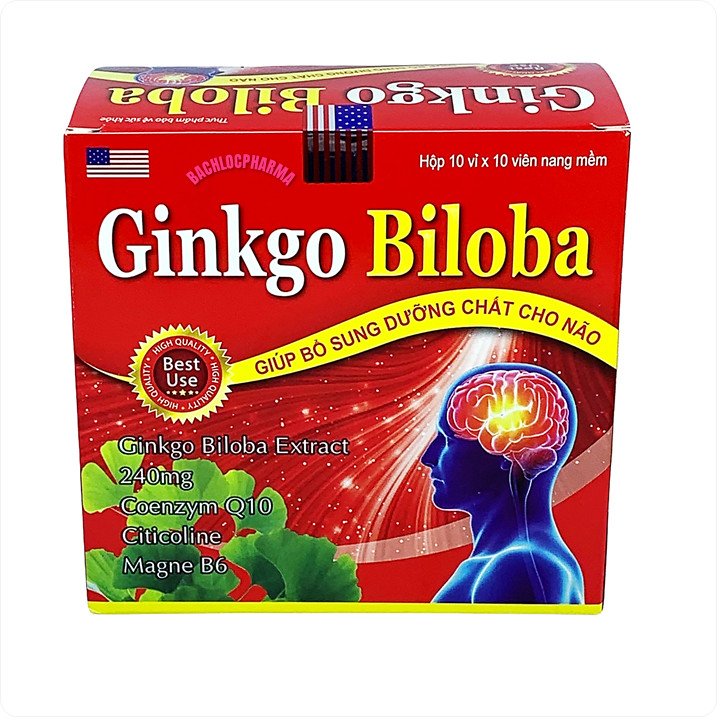 Hoạt huyết dưỡng não Ginkgo Biloba giảm đau đầu, hoa mắt, chóng mặt