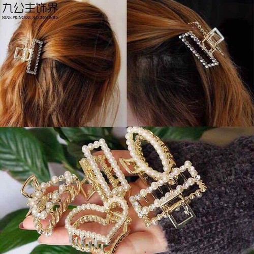 Set 3 kẹp tóc ngọc trai