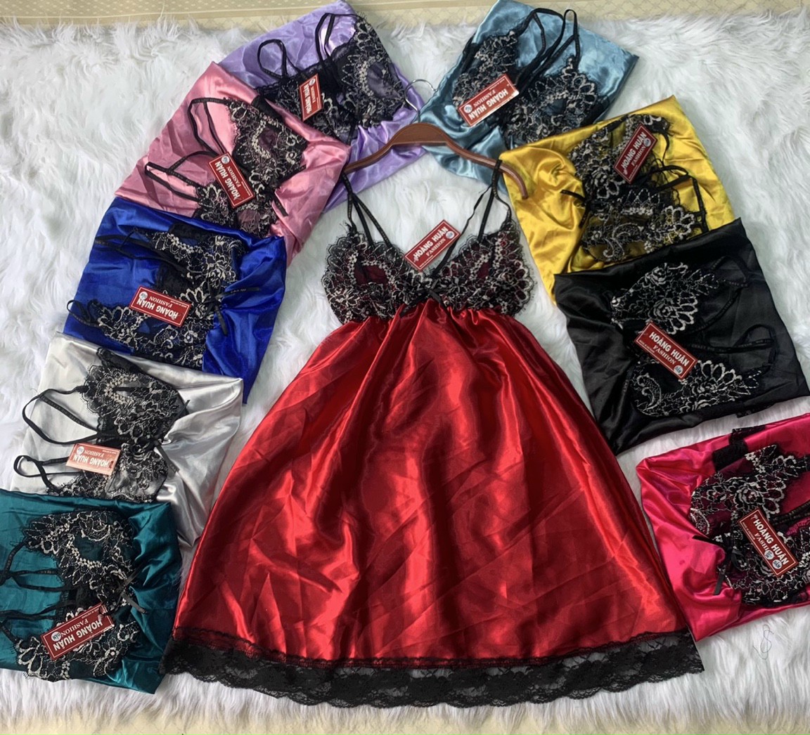 Váy ngủ 2 dây sexy chất liệu kate lụa mềm mịn cao cấp