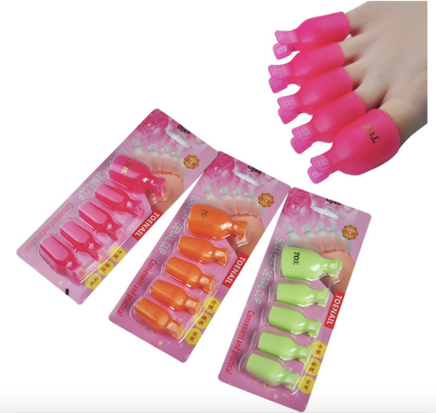 Kẹp ủ tháo gel chân vỉ 5 cái