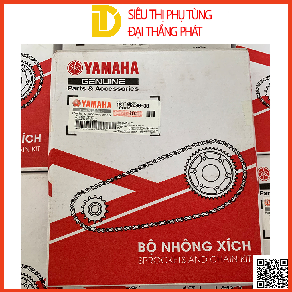 Bộ nhông xích, nhông sên đĩa cho xe số Taurus chính hãng YAMAHA