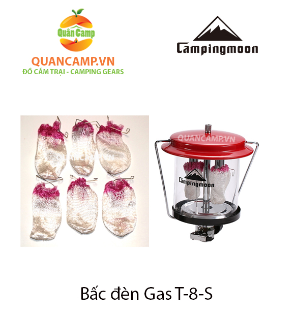 [HCM]Phụ kiện bấc đèn gas dã ngoại Campingmoon T-8-S (Túi 6 bấc)