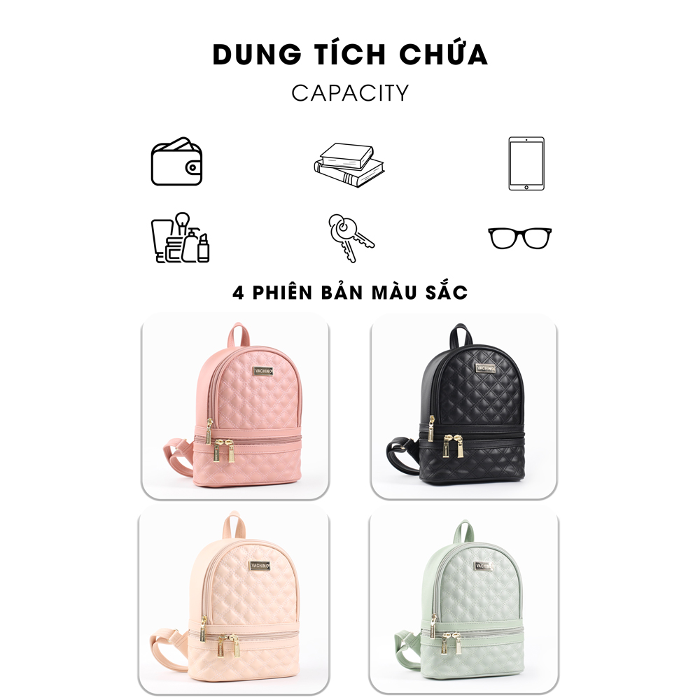 Balo da nữ thời trang cao cấp VACHINO - BG008