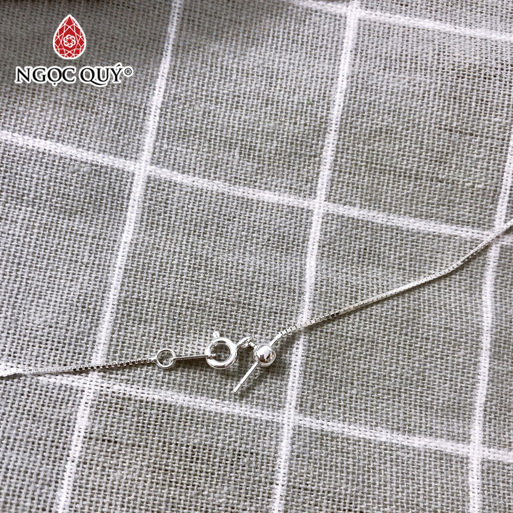 [HCM]Dây chuyền bạc chốt thẳng để xỏ hạt lu thống - Ngọc Quý Gemstones