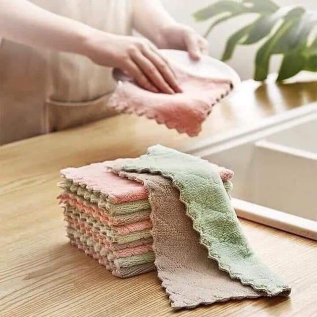 Combo 5 khăn lau đa năng 2 mặt