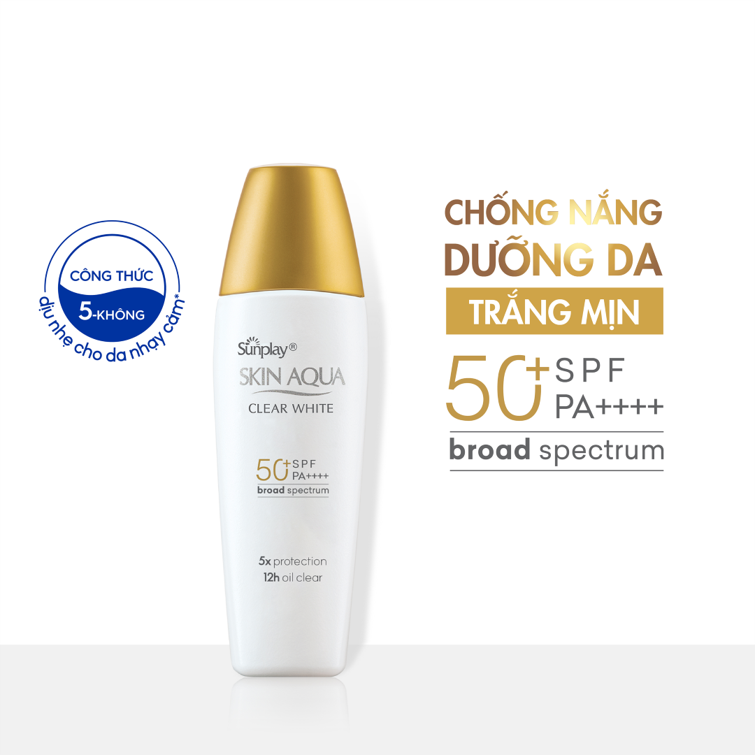 Kem Chống nắng Skin Aqua dạng sữa - Sunplay Skin Aqua Clear White SPF50+ PA++++