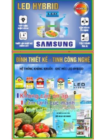Tem Dán Tủ Lạnh Samsung - Miếng Dán Tủ Lạnh Samsung ( Dán Bằng Băng Keo 2 Mặt )