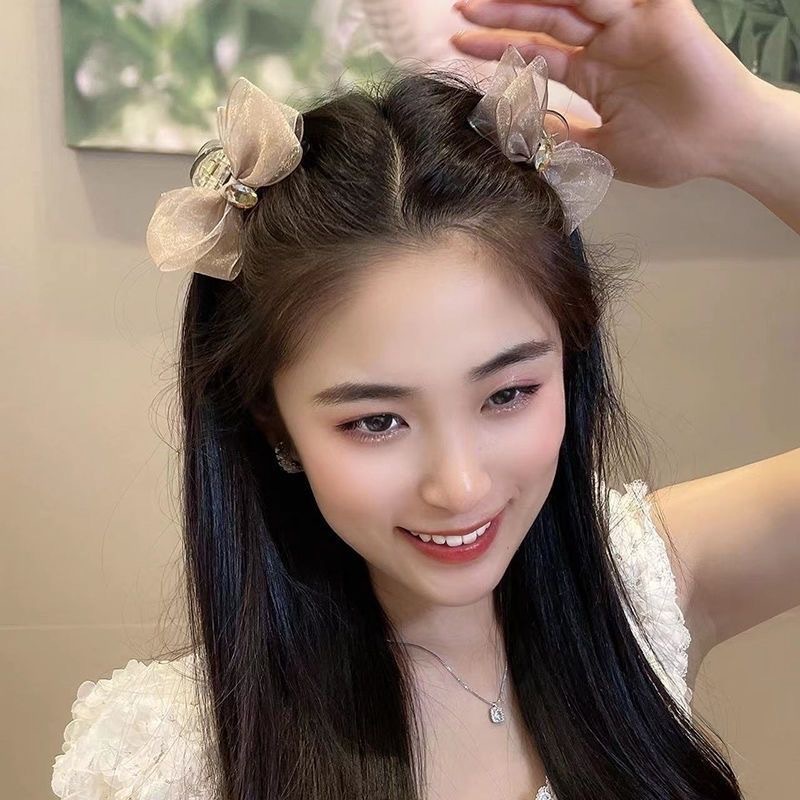 Kẹp Tóc Nơ Bướm Đính Đá Thời Trang Hàn Quốc Cao Cấp