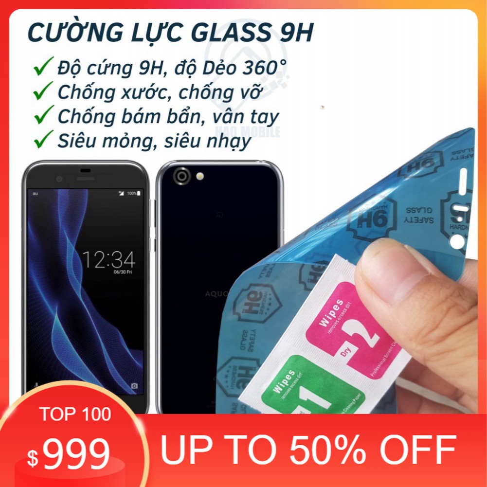 Dán cường lực dẻo nano sharp aquos r shv39