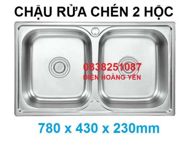 CHẬU RỬA CHÉN 2 HỘC