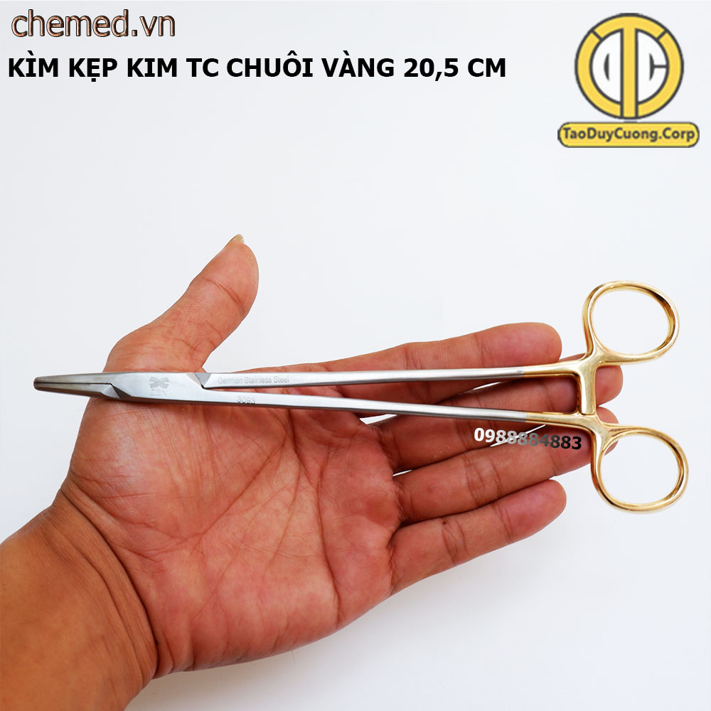 German technology Gold Grip medical needle forceps