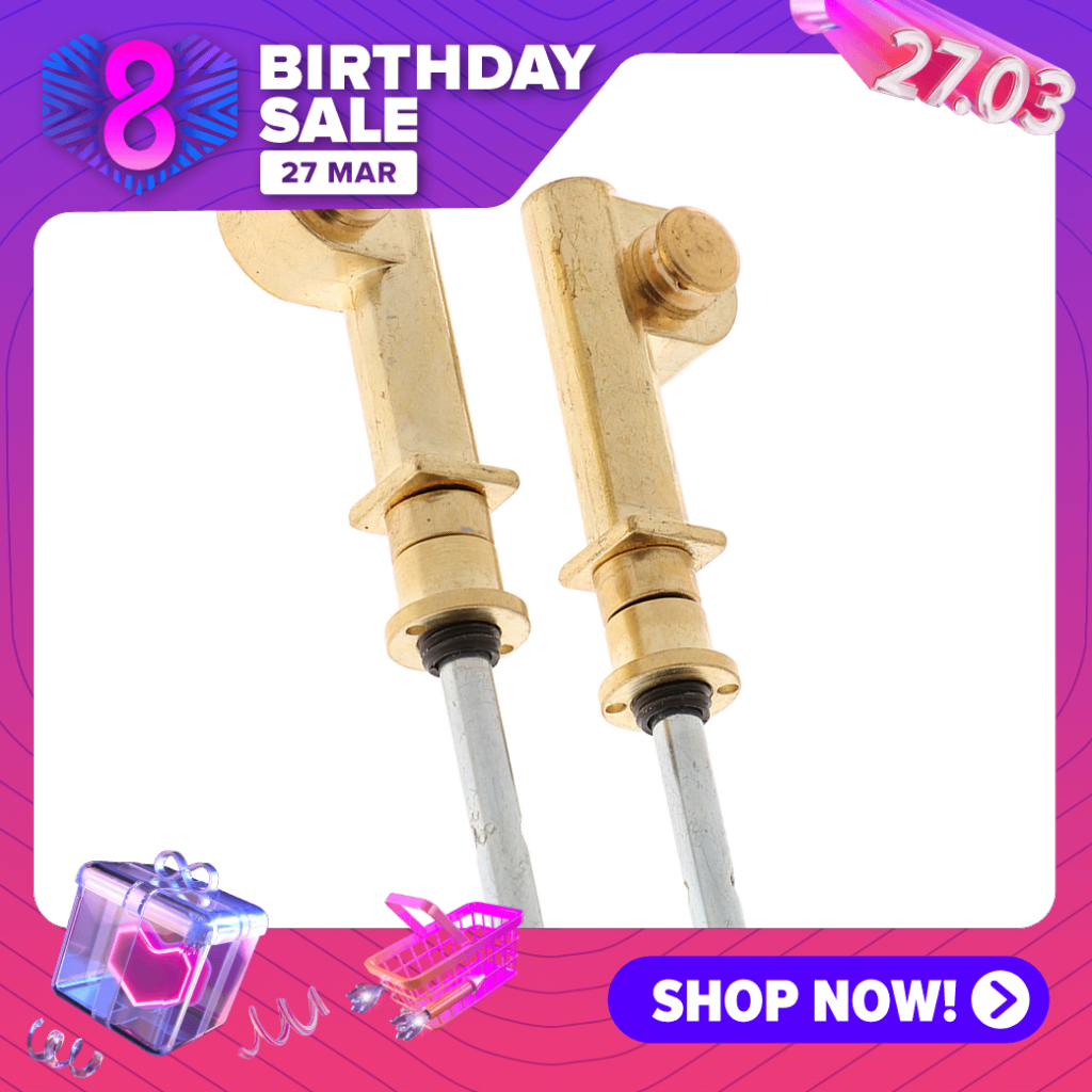 Esquirla 2 Pieces Copper Vortex Erhu Axis Shaft Mechanical Axis Erhu Accessory