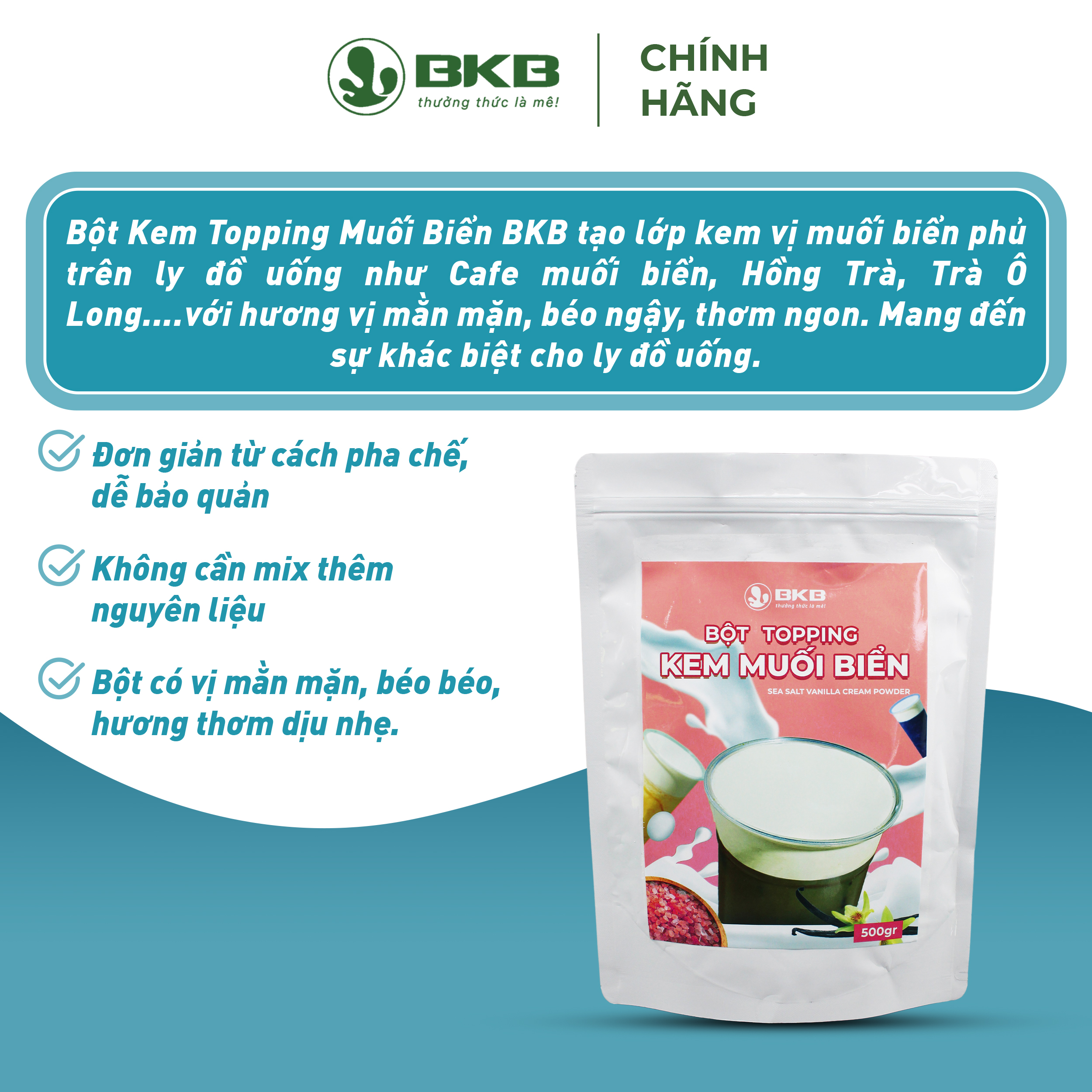 Bột Toppping kem muối biển