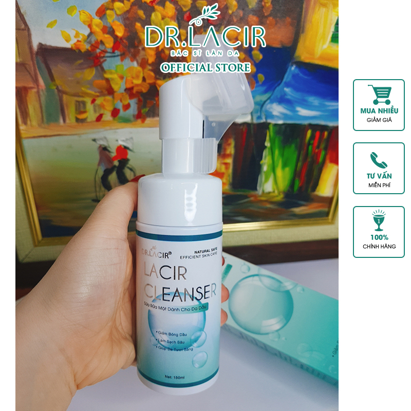 SỮA RỬA MẶT BẠC HÀ KIỀM DẦU-LACIR CLEANSER #DR01