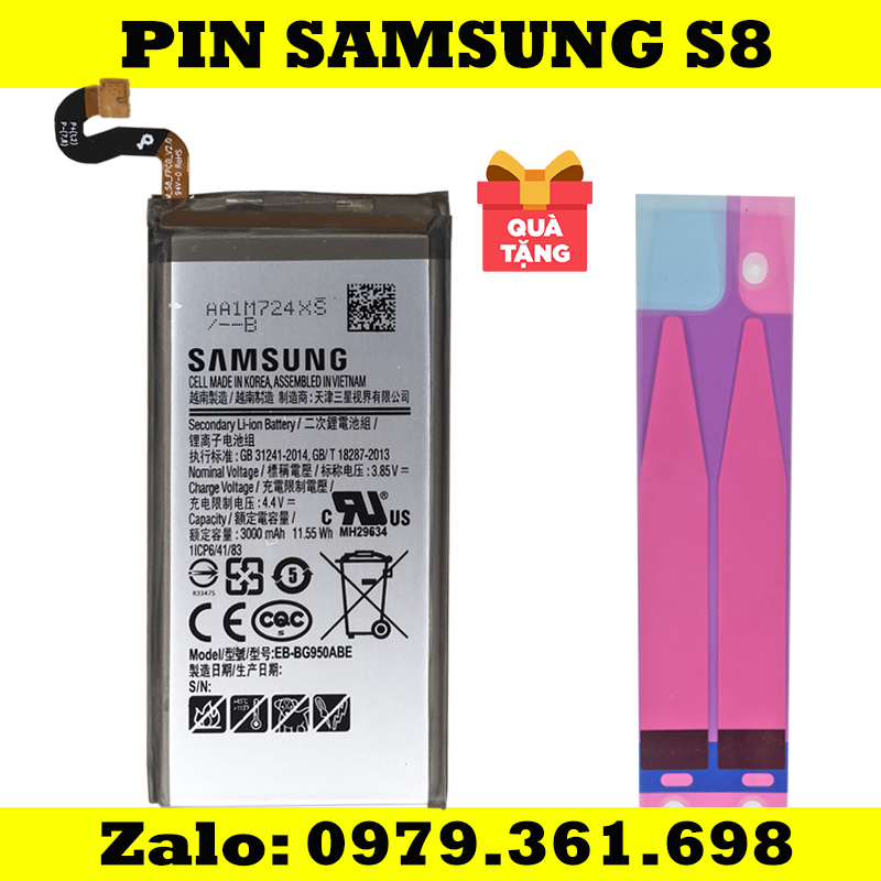 Pin SamSung S8 (G950 ) - Hàng new ( bảo hành 3 tháng )