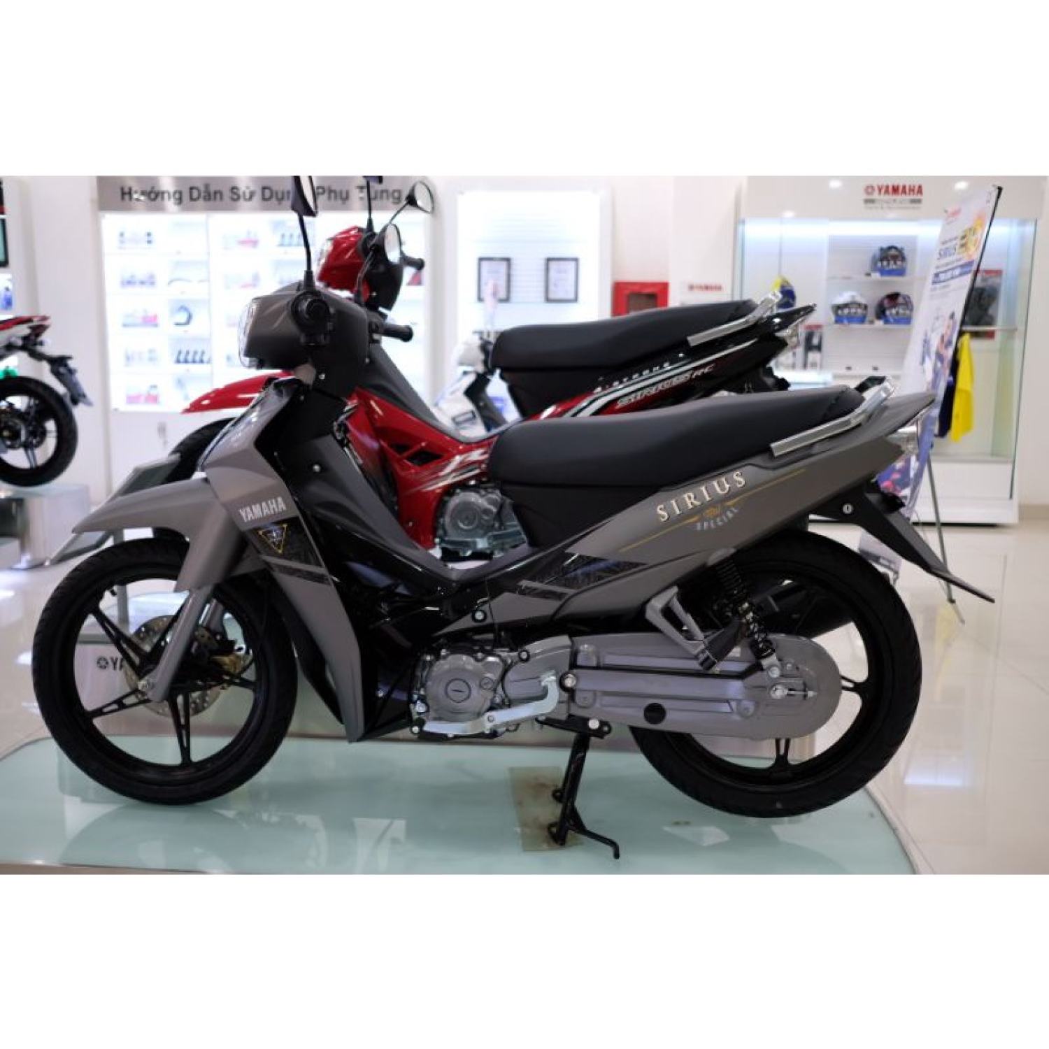 Tem rời sirius 110 special 2019 xám đen bảng đặc biệt