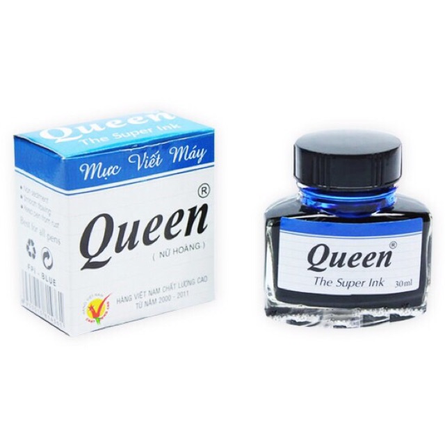 Mực Queen viết Bút Máy các màu