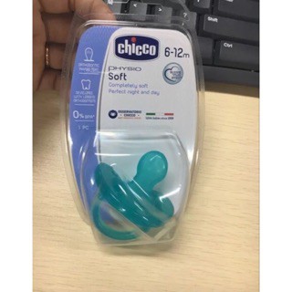 Ty ngậm Silicon Physio Soft Xanh ngọc Chicco