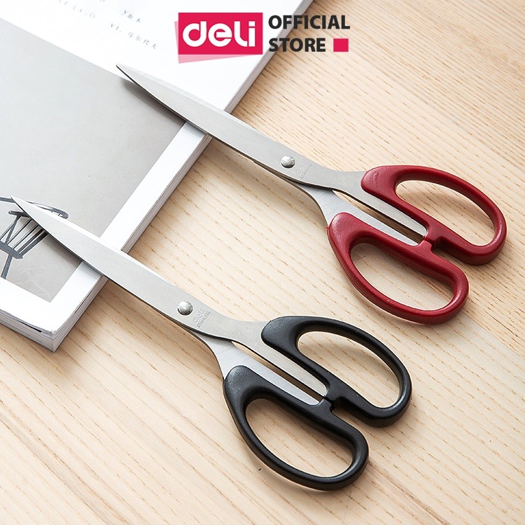 Kéo Cắt Đa Năng Deli 210mm E6010 Lưỡi Thép Không Gỉ Siêu Bền Sắc Bén