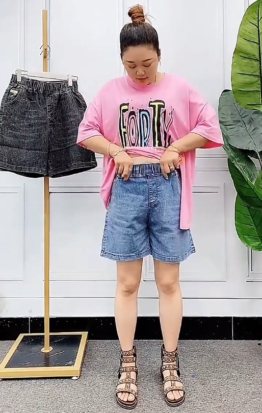 Quần short bò nữ QS24(40-68KG)