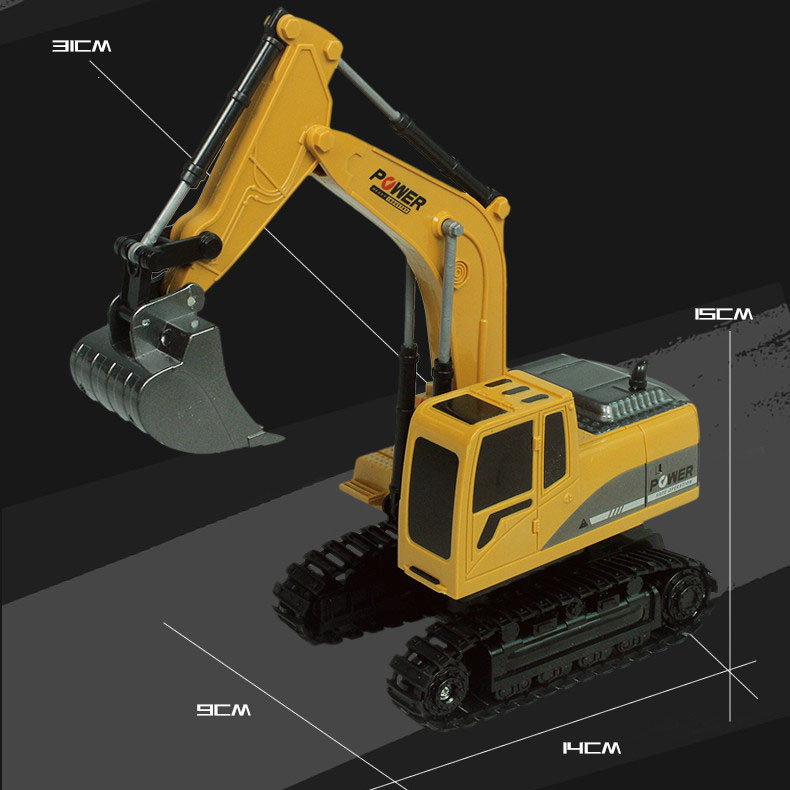 Xe cần cẩu điều khiển từ xa có thể múc đất POWER