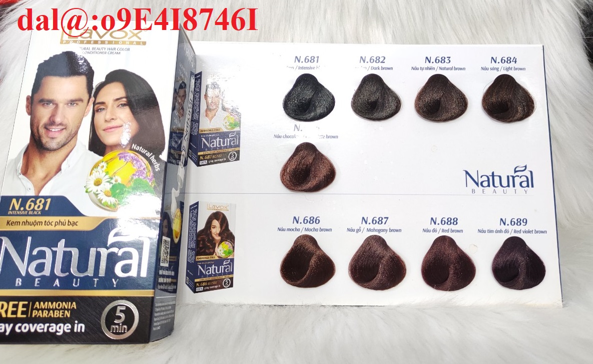 Nhuộm phủ bạc Lavox Natural