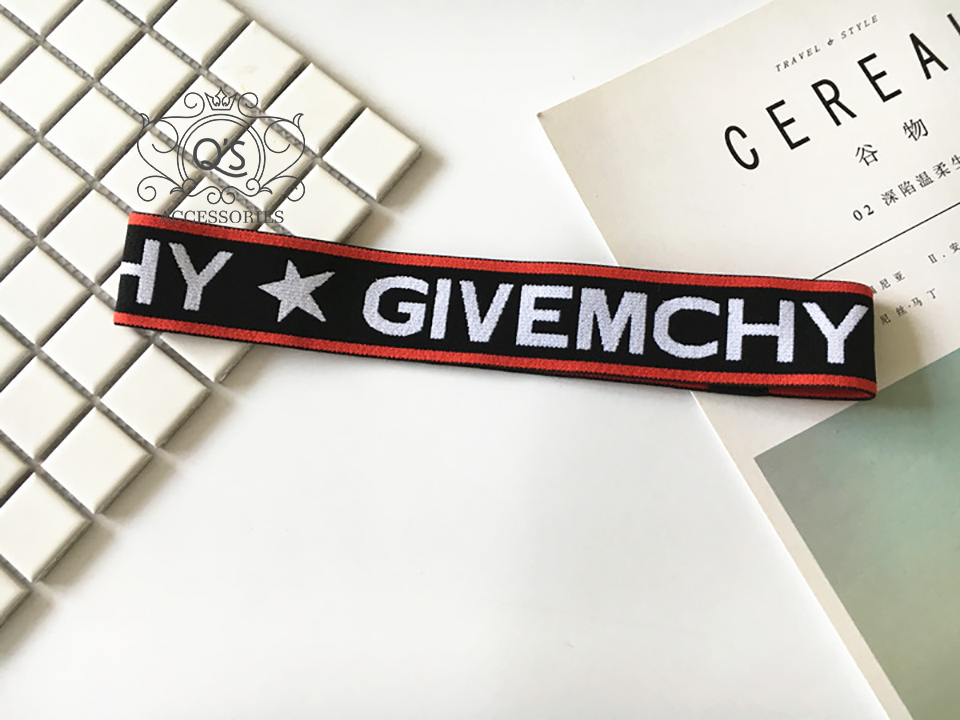 Băng đô thể thao GIVEMCHY Băng đô tập gym yoga nam nữ Băng trán KPOP Hàn Quốc bản nhỏ 4 cm UNISEX Headband QACCESSORIES