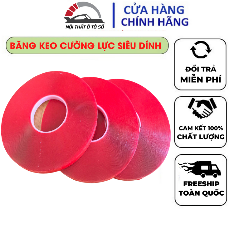 Băng keo cường lực siêu dính 3m, băng dính đục dài 30 mét