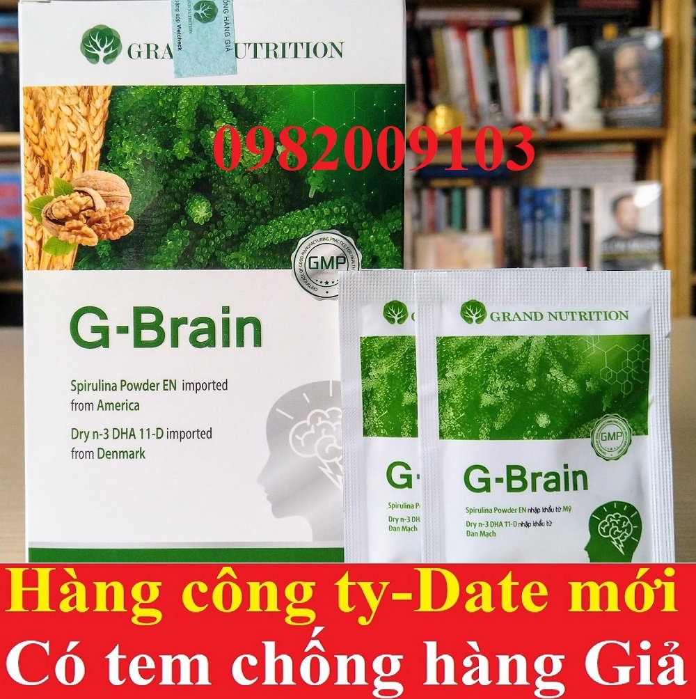 G-Brain DHA Cốm Trí Não hộp 30 gói date mới ( G Brain GBrain )