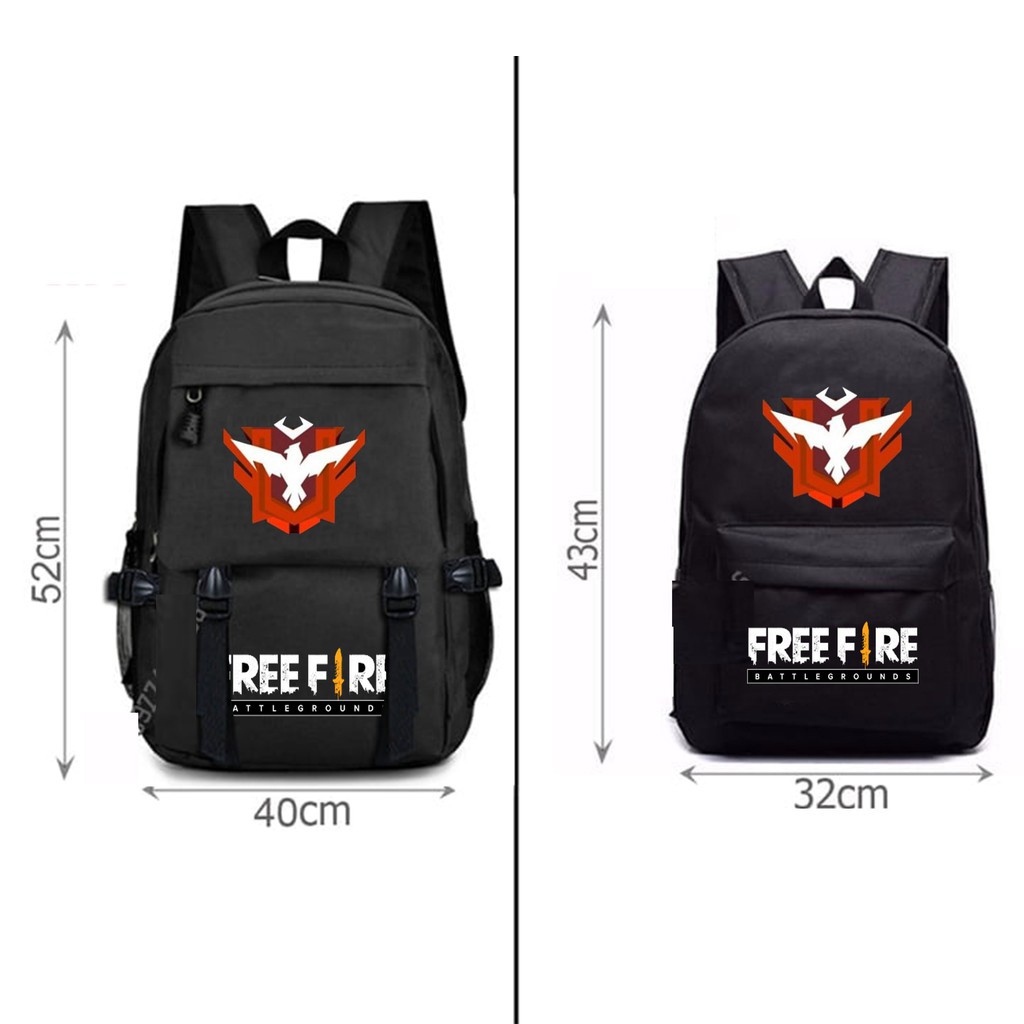 Balo đi học logo game free fire rank huyền thoại cực hot gia học sinh