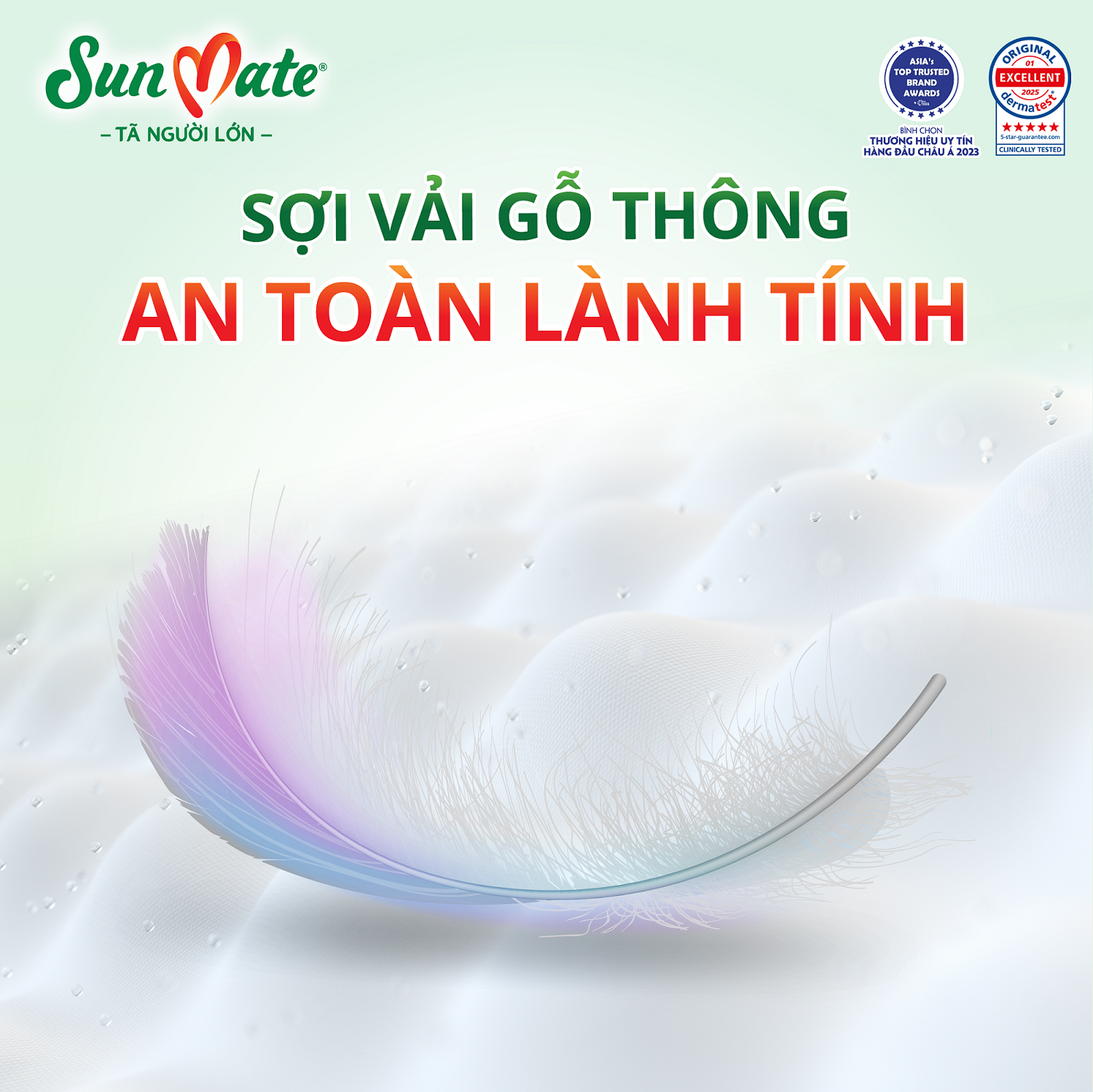Combo 2 tã dán người lớn Sunmate mới M18/L18/XL18 +2 miếng