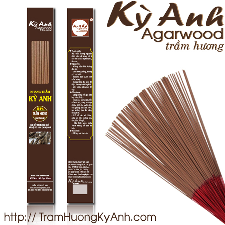 Nhang Trầm Hương Kỳ Anh Dài 30cm, Lọai A, NCT30A