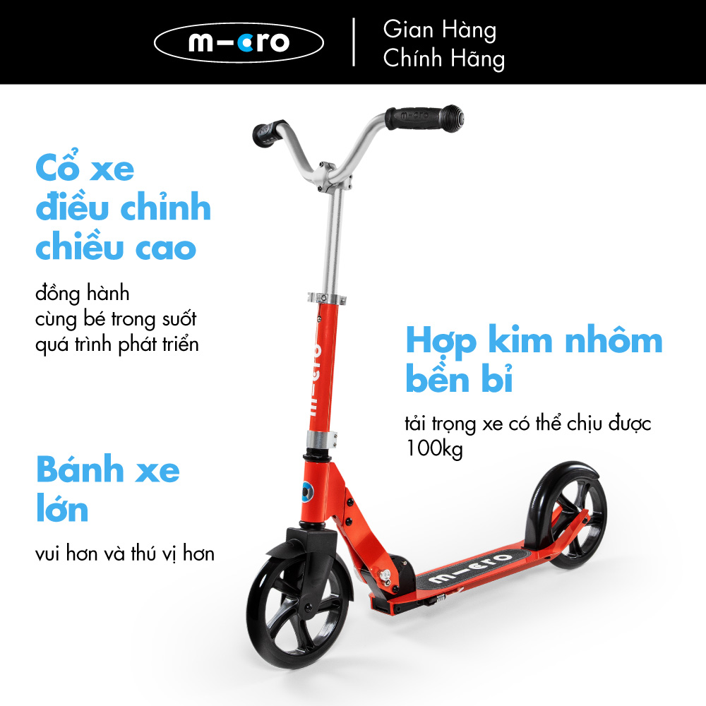 Micro Scooter - Xe trượt bánh lớn Micro Cruiser