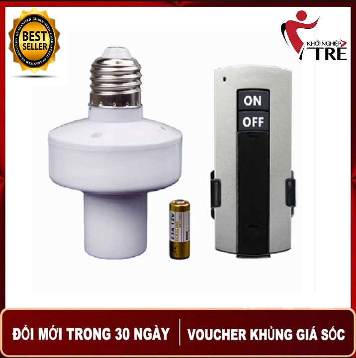 Đui Đèn Điều Khiển Từ Xa Bằng Sóng RF-E27