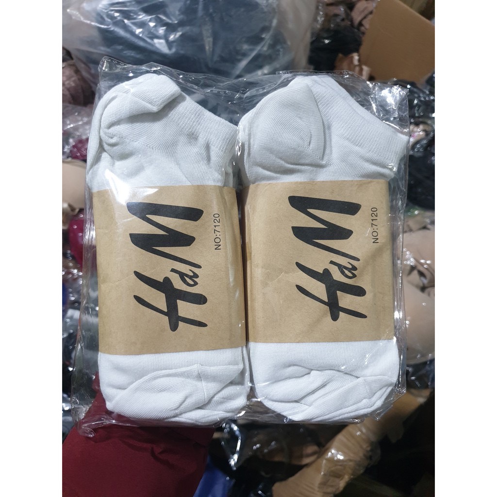 SET 5 ĐÔI TẤT HM CỔ NGẮN NAM NỮ