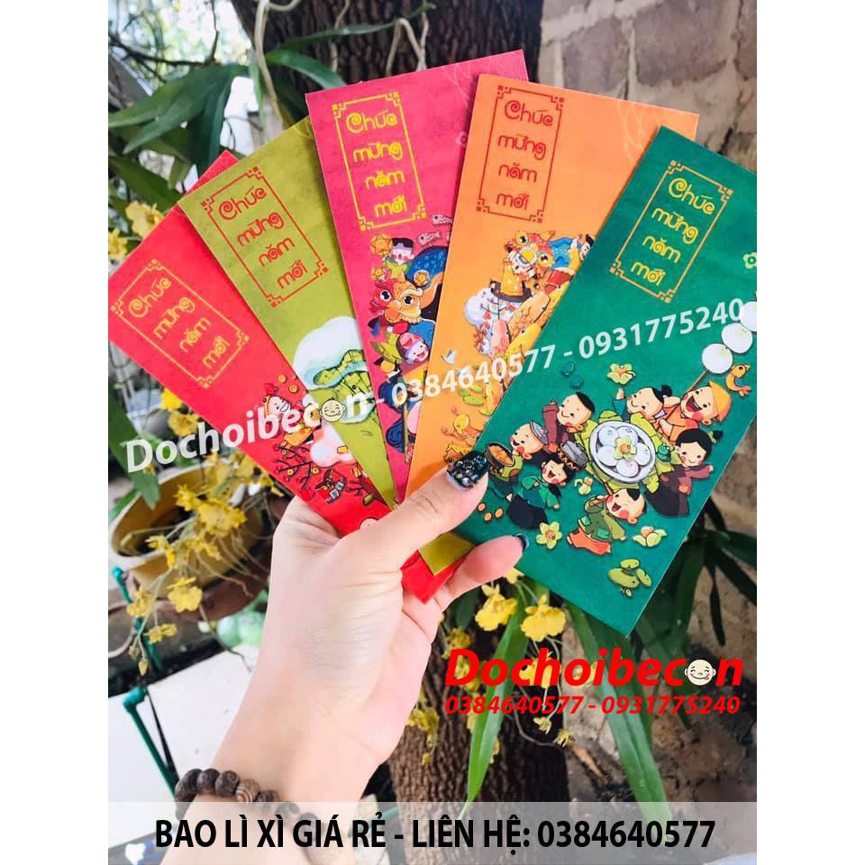 Bao lì xì tết 2021 - sỉ 60 cái mẫu tết dân gian