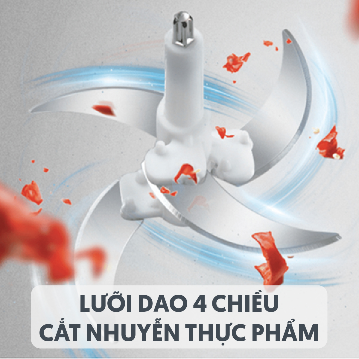 Bộ máy xay cầm tay bella cối inox