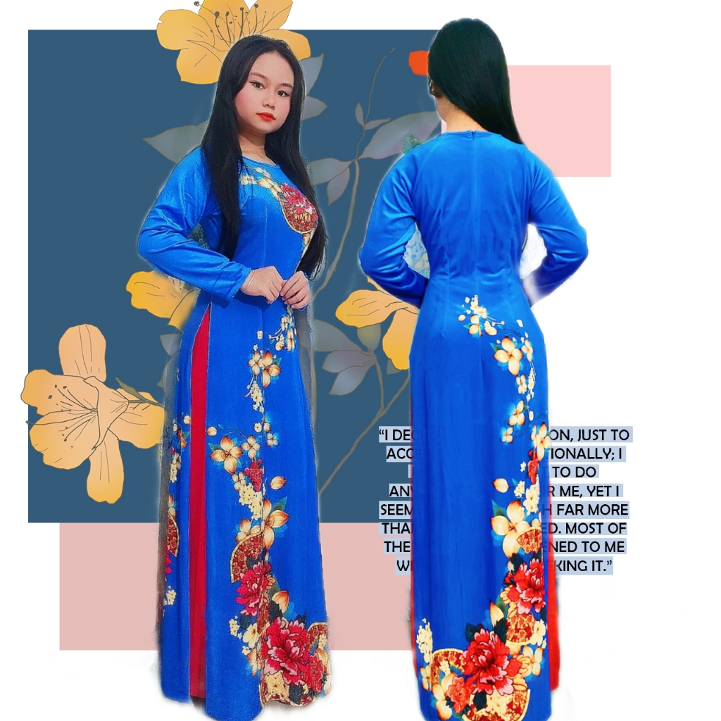 ÁO DÀI TRUYỀN THỐNG (NHUNG LA150-A5)