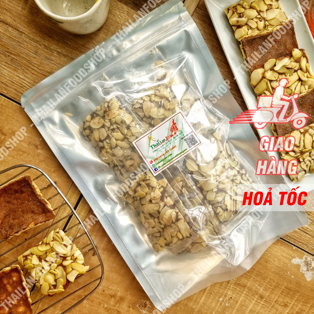 Bánh Ngói Hạnh Nhân Chocolate - Lon 300gr