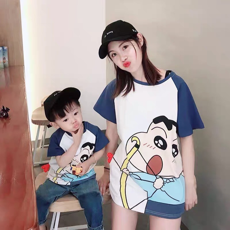 AN528 -ÁO ĐÔI MẸ CON SHIN BẮN TÊN