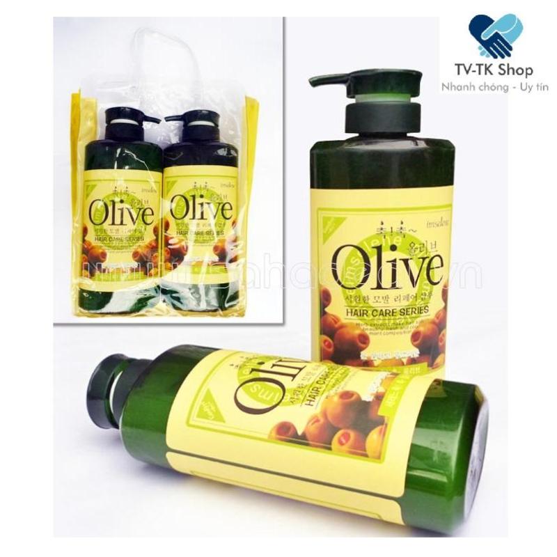 Bộ Đôi Dầu Gội Và Dầu Xả Olive (Mẫu mới)
