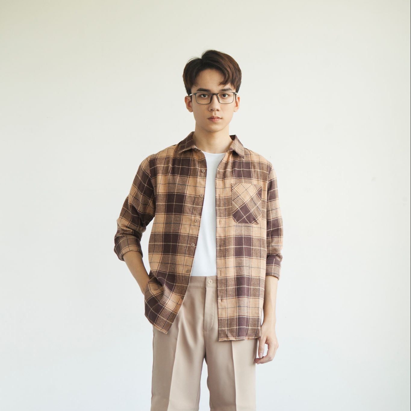 [SALE 70%] Áo Sơ Mi Nam Look Flannel Shirt