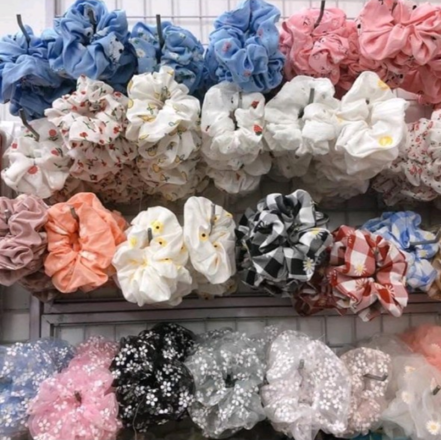 Scrunchies Buộc Tóc Xinh Xắn Cho Nữ