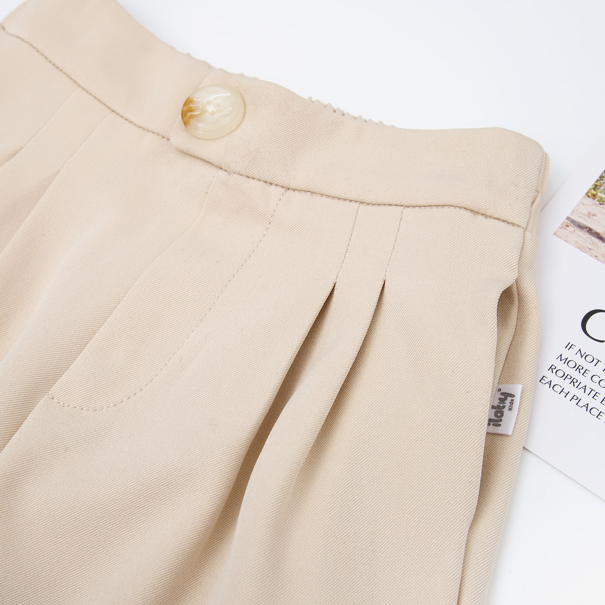 Quần baggy bé gái ly trước