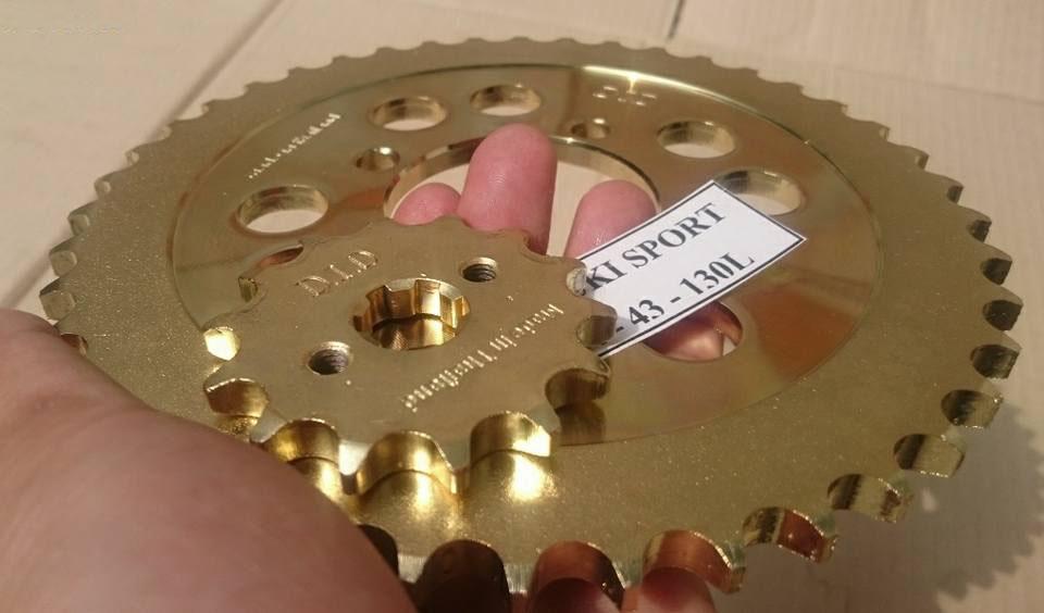 Suzuki xipo- bộ nhông sên đĩa d.i.d vàng thailand- 12li
