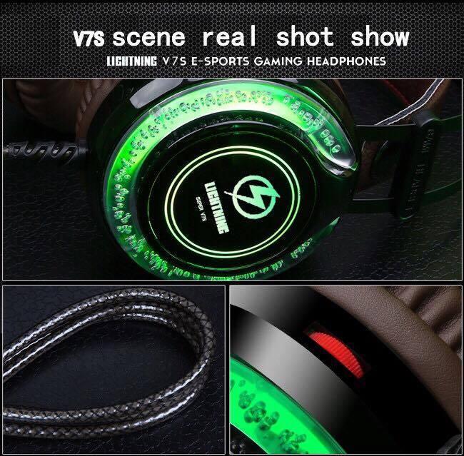 Tai nghe LIGHTNING V7s - Led giọt nước