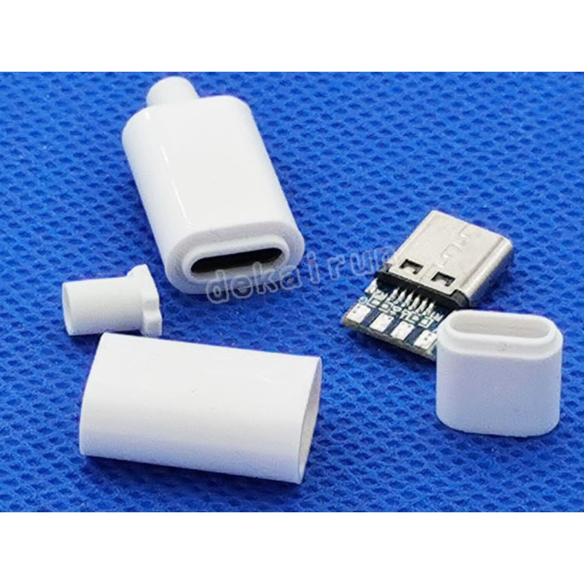 Đầu Jack USB Type-C màu trắng